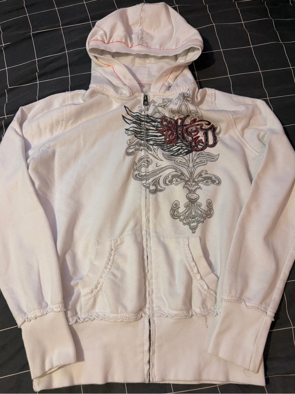 vintage y2k harley davidson zipup